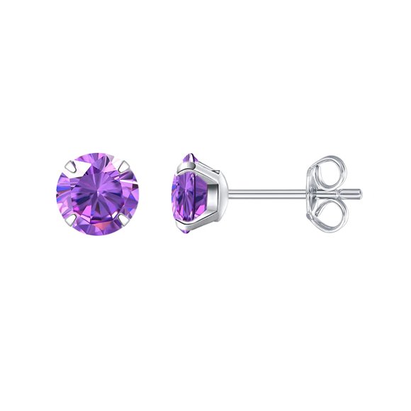 Limerencia Boucles d'Oreilles Hypoallergéniques en G23 Titanium, Clous en Titanium Pur de Qualité Implant, Convenant aux Oreilles Sensibles avec Cristaux de Pierre de Naissance, Diamants Simulés CZ