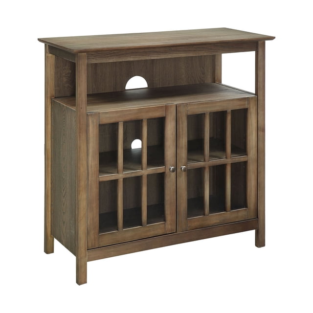 Convenience Concepts R3-0192 Big Sur Highboy Entertainment TV Stand, Driftwood