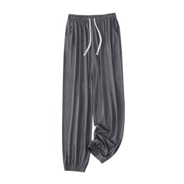 Women's Summer Pajama Pants - Lightweight Modal Lounge Pants, Elastic Waist Comfortable Sleepwear | Yubnlvae (Dark Gray | XL)