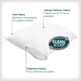 thumbnail image 2 of AllerEase CleanBoost Soft & Clean Bed Pillow Cover Protector  Queen - Zippered, Allergy Defense, 2 of 8