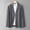 Grey, variant on LOVZFMLL Jackets for Men Man Fashion Casual Comfy Solid Long Sleeve Turndown Collar Casual Outwear Blazer