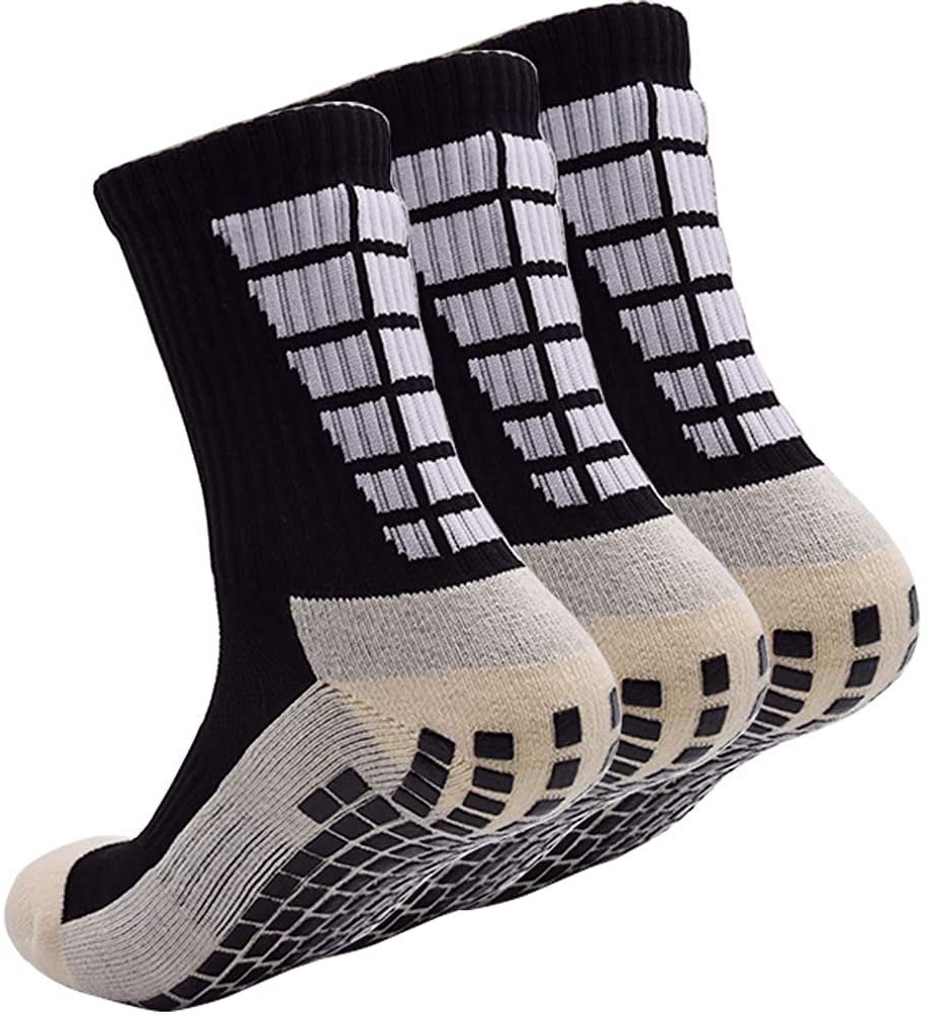 3 Pairs Non Slip Hospital Socks, Anti Slip Non Skid Slipper Hospital Socks with grips for Adults Men Women Elderly