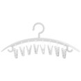 thumbnail image 1 of Plastic Clothes Hanger with Clip Antiskid Pants Rack Traceless Coat Sock Hanger, 1 of 6