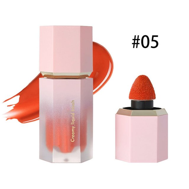 LNGOOR Blush Brush Liquid Powder Blusher Long Lasting Powder Blusher Silky Powder Blusher Stick Soft Cheeks Powder Blusher Natural Makeup Makeup A