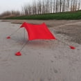 thumbnail image 2 of Auvent de Plage Extérieur Portable Générique avec Protection UV, Matériau en Spandex Léger, Rouge, 210x200x150 cm, Idéal pour le Camping, la Randonnée et la Pêche, 2 of 6
