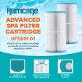 thumbnail image 2 of Hurricane HF5601-01 Cartouche de Filtre Avancée pour Piscine et Spa, Blanc, 2 of 6