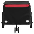 thumbnail image 4 of vidaXL Remorque à Vélo Noir et Rouge 30 kg Fer, 4 of 4