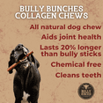 thumbnail image 4 of Bully Bunches 6" Collagen Wrapped Beef Bully Sticks All Natural Long Lasting Dog Chews 5 Pack, 4 of 9