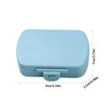 thumbnail image 4 of MTBLYS Vitamin Organizer 6 Compartment Pill Box Humidity Proof Plastic Portable Mini Case Travel Pill Container, 4 of 7