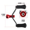 thumbnail image 3 of Fishing Reel Handle Carbon Fiber Baitcasting Reel Handle Trolling Reel Handle Left Right Ultralight Reel Handle Fishing Accessory, 3 of 7