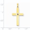 thumbnail image 2 of 14K Yellow Gold Polished .02ct. Diamond Cross Pendant, 2 of 2
