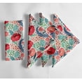 thumbnail image 1 of Vargottam Serviettes en Mousseline de Coton à Imprimé de Fleurs Rouges Vibrantes en Floraison - Ensemble de 12, 20 Pouces, Luxueuses et Absorbantes, Parfaites pour les Occasions Festives, les Repas en Plein Air et la Déco de la Maison - Lavable à la Machine, 1 of 7