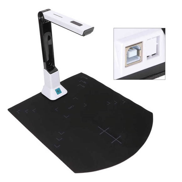Caméra de Documents 8 Millions de Pixels HD A4 Auto ing USB Caméra de Documents Scanner pour Numériser Fichiers Notes Image Scan de Documents