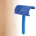 thumbnail image 4 of Blue Rubber Wood Grain Effect Paint Roller with Handle DIY Wall Decoration Tool, 4 of 9
