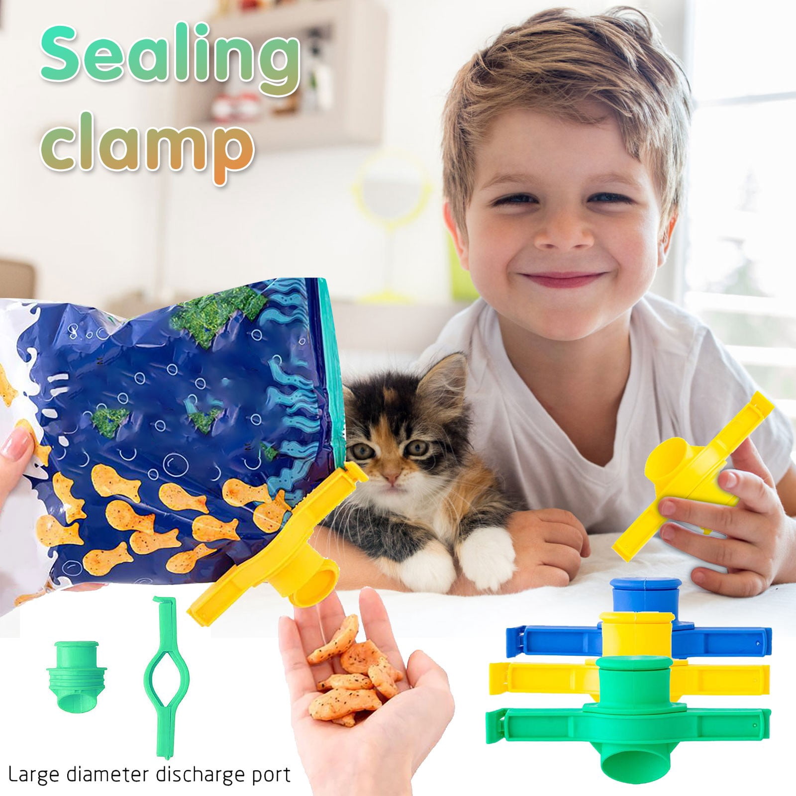 TIMIFIS Sealing clip Food Fresh Clip Proof Discharge Mouth Snack Bag Clip kitchen gadgets Kitchen Gadgets