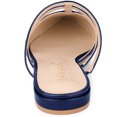 thumbnail image 3 of BLISSFUL STEP Mules Plates à Paillettes pour Femmes à Bout Pointu Bleu Profond US 6, 3 of 6