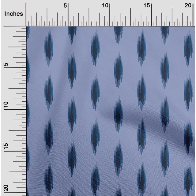 oneOone Cotton Silk Fabric Abstract Ikat Decor Fabric Printed BTY 42 Inch Wide