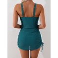 thumbnail image 5 of SKQIT Robe de Bain une-Pièce à Cordon en Maille pour Femmes, Col en V, Contrôle du Ventre, Maillot de Bain pour Femmes, 5 of 5