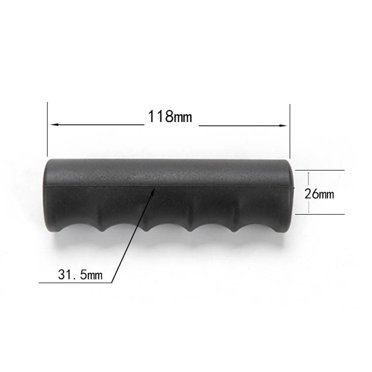 Bgsha 2 Pcs Poignées en Caoutchouc pour Brouette, Tubes Ronds Poignées de Remplacement Noires