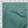 thumbnail image 2 of oneOone Cotton Poplin Fabric Triangle Block Print Sewing Fabric BTY 42 Inch Wide, 2 of 4