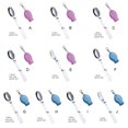 thumbnail image 4 of ruzhgo Stainless Steel Camping Cutlery Portable Washable Smooth Foldable Outdoor Flatware Tableware with Storage Case 1.2mm Spork Blue, 4 of 8