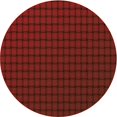 thumbnail image 1 of Ahgly Company Tapis Rond Lavable en Machine Intérieur Transitionnel Rouge Bordeaux, 6 Pieds Rond, 1 of 7