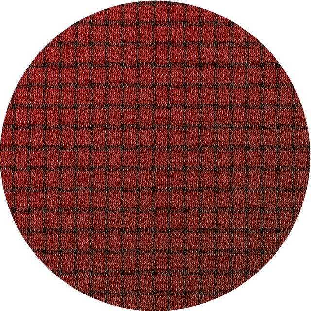 Ahgly Company Tapis Rond Lavable en Machine Intérieur Transitionnel Rouge Bordeaux, 4 Pieds Rond