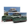 thumbnail image 2 of Lubelski 2Pcs 1/87 Retro Steam Train Locomotive Carriage Pull Back Music LED Kids Toy, 2 of 8