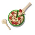 thumbnail image 3 of Melissa & Doug Wooden Pizza Party Play Food Set With 36 Toppings, 3 of 6