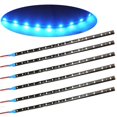 thumbnail image 2 of 6Pcs Flexible DC 12V LED Light Strips 2W 12 Light Beads DIY Decoration Lamps Waterproof For Car Motorcycle, 2 of 6