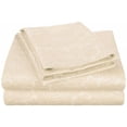thumbnail image 1 of Ensemble de Draps en Coton Riche 600 Fils Motif Cachemire Italien Full-Ivoire, 1 of 1