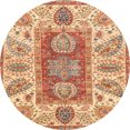 thumbnail image 1 of Ahgly Company Indoor Round Abstract Red Abstract Area Rugs, 6' Round, 1 of 6
