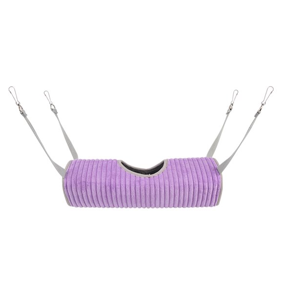 Suitable for Ferrets, Small Pets Cylindrical Hammocks Sleeping Nests Winter Warmth Hamster Tunnels Plush Nests Purple