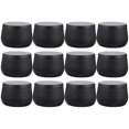 thumbnail image 1 of MasteelfCA 12pcs Tea Storage Can Round Candle Candy Storage Box Craft Beads Jewelry Canister, 1 of 7
