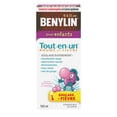 thumbnail image 4 of BENYLIN® Children's All-In-One Cold and Fever Liquid, Daytime, Relieves Cold & Fever symptoms, 100mL, Bubble Gum Flavour, For ages 6-11yrs, 4 of 6