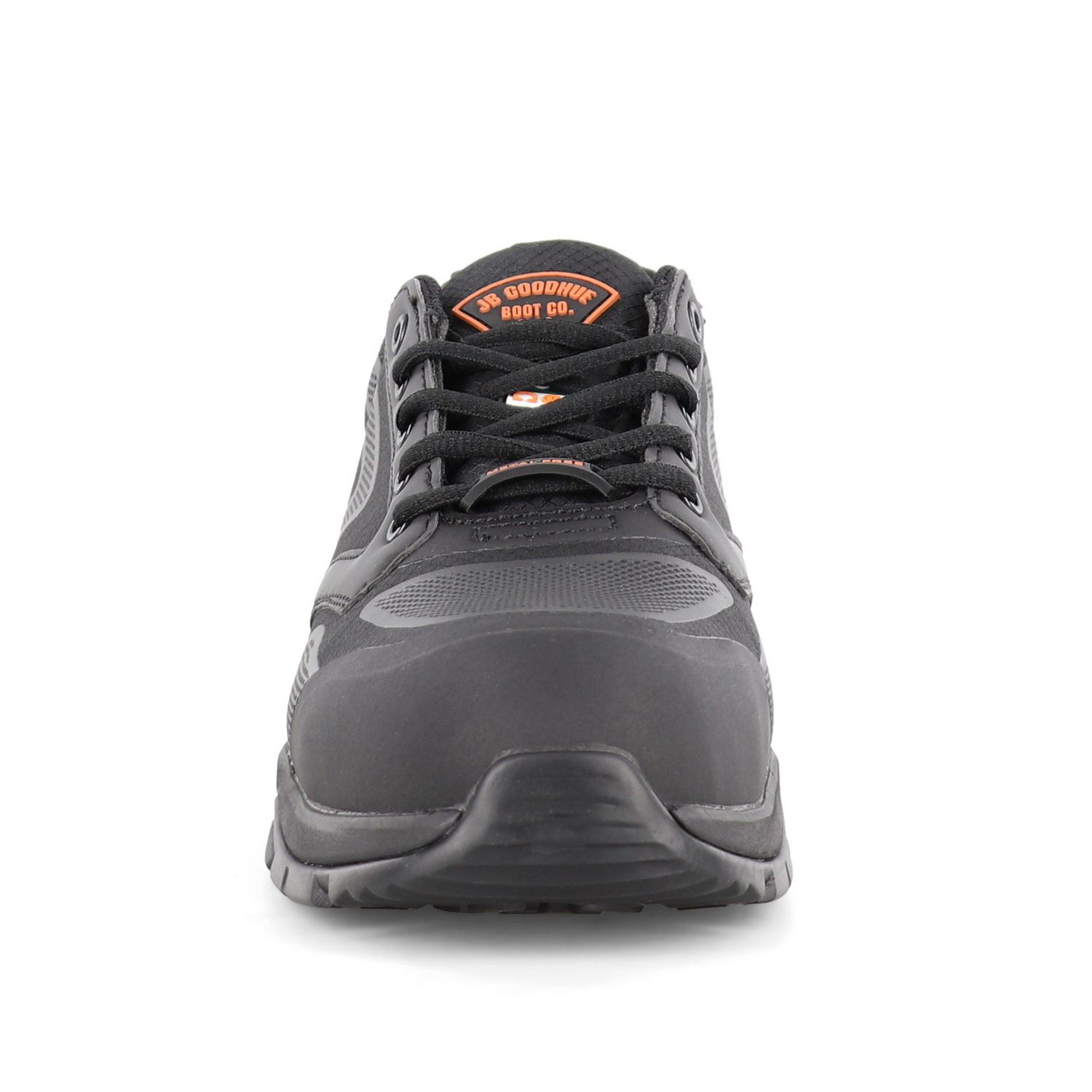 JB Goodhue Rocket Lo 16110 Men's Safety Work Shoes, Black/Grey, Triple Wide