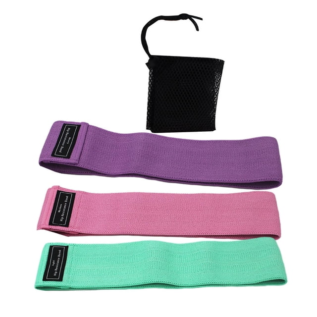 Bande de Résistance Bande Booty Bande Extensible -Bande Élastique de Mise en Forme Bande de Boucle Bandes d'Entraînement Bleu Lac Rose