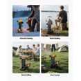 thumbnail image 3 of KFFKFF Camping Rocket Stove, Wood Burning Portable Rocket Stove with Carrying Bag for Backpacking, Carbon Steel, Burn Wood, Twigs or Sticks for Outdoor Cooking, 3 of 9