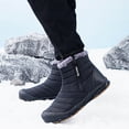 thumbnail image 1 of LSLJS Men Shoes Solid Color Winter Keep Warm Woolen Casual Zipper Short Boots, Men's Snow Boots, 1 of 9