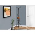 thumbnail image 2 of Monarch Specialties Coat Rack, Hall Tree, Free Standing, 12 Hooks, Entryway, 70"h, Umbrella Holder, Bedroom, Metal, Black, Transitional, 2 of 2