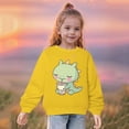 thumbnail image 3 of QIPOPIQ Chandail à Col Rond Graphique Mignon pour Fille, Manches Longues, Haut à Enfiler, T-Shirt, Taille 3-14 Ans, Vêtements pour Enfants, Liquidation, 3 of 5