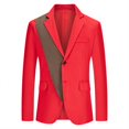 thumbnail image 4 of Mode Homme Angleterre Couleur Unie Haute Qualité Costume Décontracté à Simple Boutonnage, 4 of 8