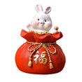 thumbnail image 3 of Baohd Lucky Rabbit Statue Money Box Figurines Piggy Bank Storage Case for Bedroom 8.5cmx8.5cmx13cm, 3 of 9