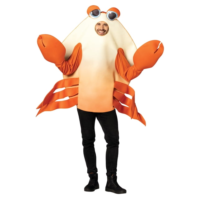 Bay Crab Costume de Coquillage d'Halloween, Adulte Taille Unique, Orange, R7788-OS