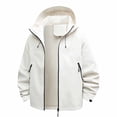 thumbnail image 1 of Yuyuzo Womens Rain Jacket Waterproof Lightweight Windbreaker Jacket Plus Size Raincoat with Pockets, 1 of 7