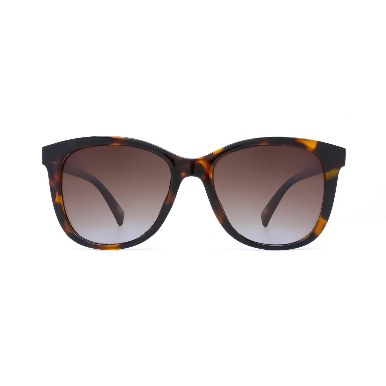 Time & Tru Jungle Tort and Gold Polarized Square Sunglasses