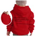 thumbnail image 1 of PMVFHDE Chandails en Molleton à Col Rond pour Filles, Chandail à Capuchon à Manches Longues, Sweat à Capuche Graphique, Pulls Mignons pour Enfants, Vêtements pour Filles Rouge, 150, 1 of 5