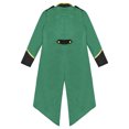 thumbnail image 4 of Yhong Garçons Filles Corset Renaissance Veste Queue-de-Pie Médiévale Smoking Long Steampunk Vert 10, 4 of 5