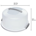 thumbnail image 2 of Sterilite Portable Latching Cake Server Carrier Keeper with Handles (8 Pack), 2 of 7