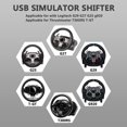 thumbnail image 4 of Racing Games H Gear Shifter, PC System Only Black USB Simulator Shifter  For T300RS GT Steering Wheel, 4 of 8